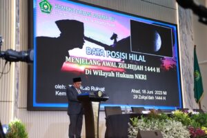 18 Juni 2023, Posisi Hilal Masih di Bawah Kriteria Imkanur Rukyat MABIMS